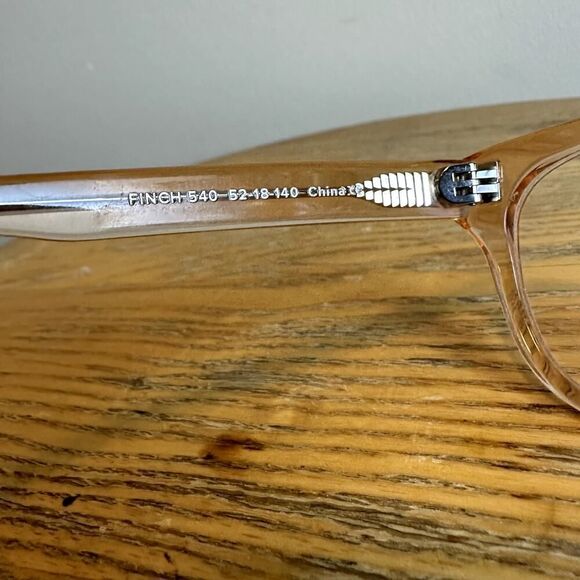 Warby Parker Champagne Pink Transparent Eyeglasses Frames - Picture 5 of 6